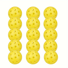 15pcs 40 Holes Pickleball With Tennis Bag for Training