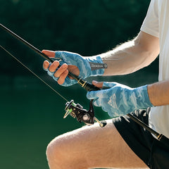 Fishing Gloves Men Women Sunscreen Fingerless Non-slip