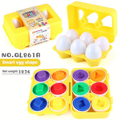 6 Pack Smart Egg Matching Game for Kids - Early Learning Toy