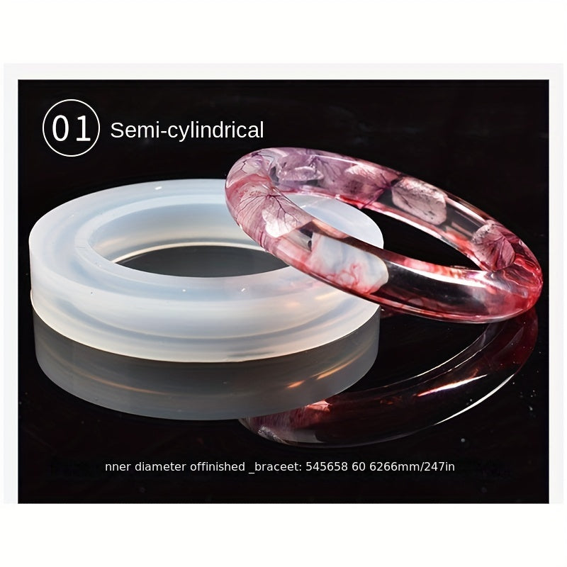 Resin Epoxy Silicone Bracelet Bangle Molds Set