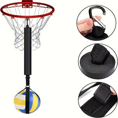 Adjustable Volleyball Spike Trainer for Serving, Jumping, Swing and Spiking Powe
