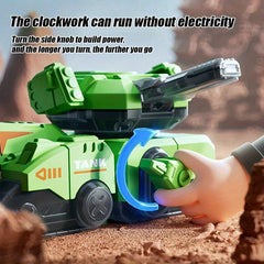 Rotating Tank Toy Puzzle with 6 Colorful Axes, Durable ABS Plastic