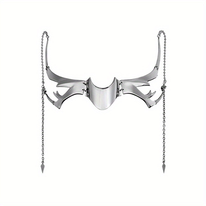 Gothic Punk Silvery Mask for Parties
