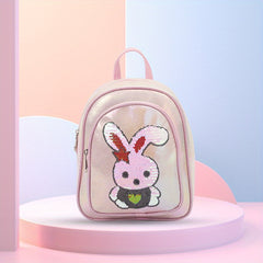 Sequin Rabbit Backpack For Teens Boys Girls Kindergarten School Bag