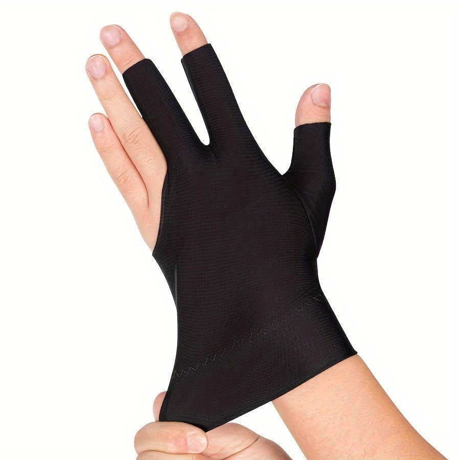 1PC Breathable Fingerless Billiards Gloves for Men and Women