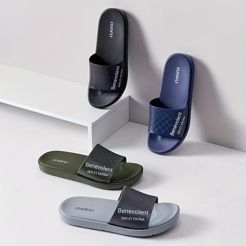 LUOFU Men's Quick Drying Non Slip Slides Comfortable Indoor/Outdoor Summer
