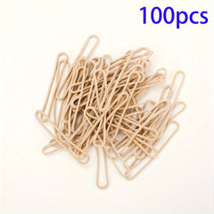 100pcs Yellow Rubber Band Ring High Elastic Durable Rubber Band