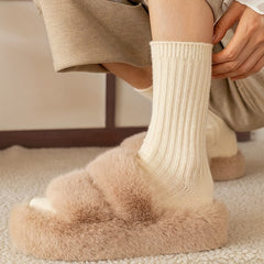 6 Pairs Comfy & Warm Mid Tube Socks Women's Stockings