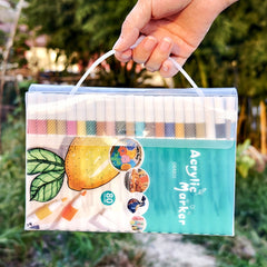 12 24 36 48 60 80 Colors Acrylic Paint Marker Set Waterproof Non Toxic Washable