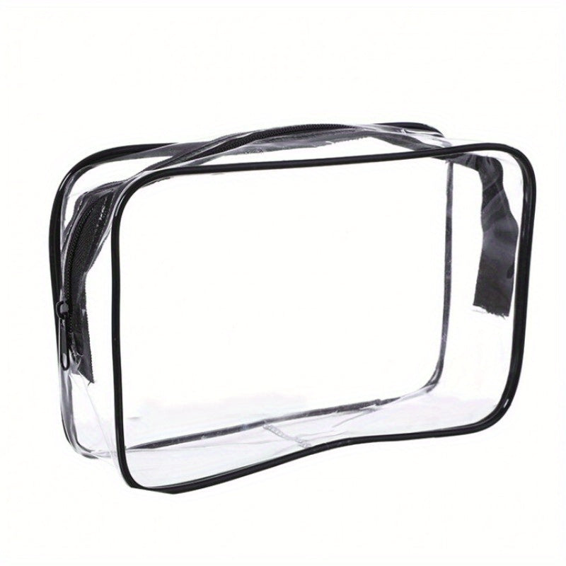 Clear Toiletry Bag With Zipper Waterproof Travel Makeup Bag