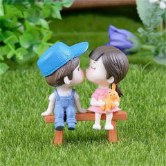 3pcs Wedding Couple Cake Ornament for Micro Landscape DIY Decoration
