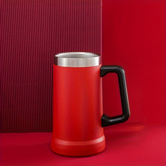 24oz Stainless Steel Double Wall Beer Mug with Handle
