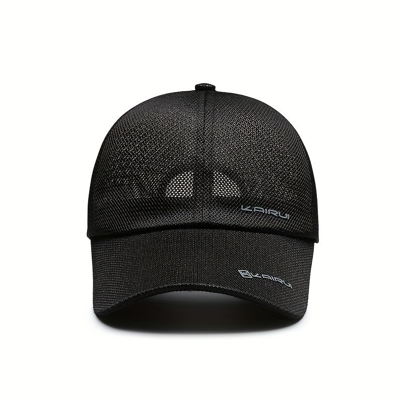 Men's Summer Sunscreen Baseball Cap Outdoor Fishing Breathable Mesh Peaked Cap
