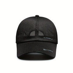 Men's Summer Sunscreen Baseball Cap Outdoor Fishing Breathable Mesh Peaked Cap