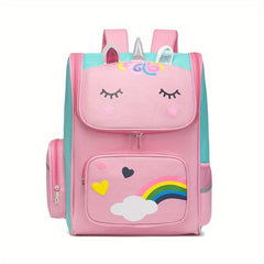 Unicorn Pattern Children's Backpack with Reflective Strip