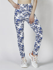 Floral Print Skinny Stretchy Leggings High Waist Yoga Leggings
