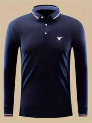 Dino Print Men's Lightweight Polo Shirt