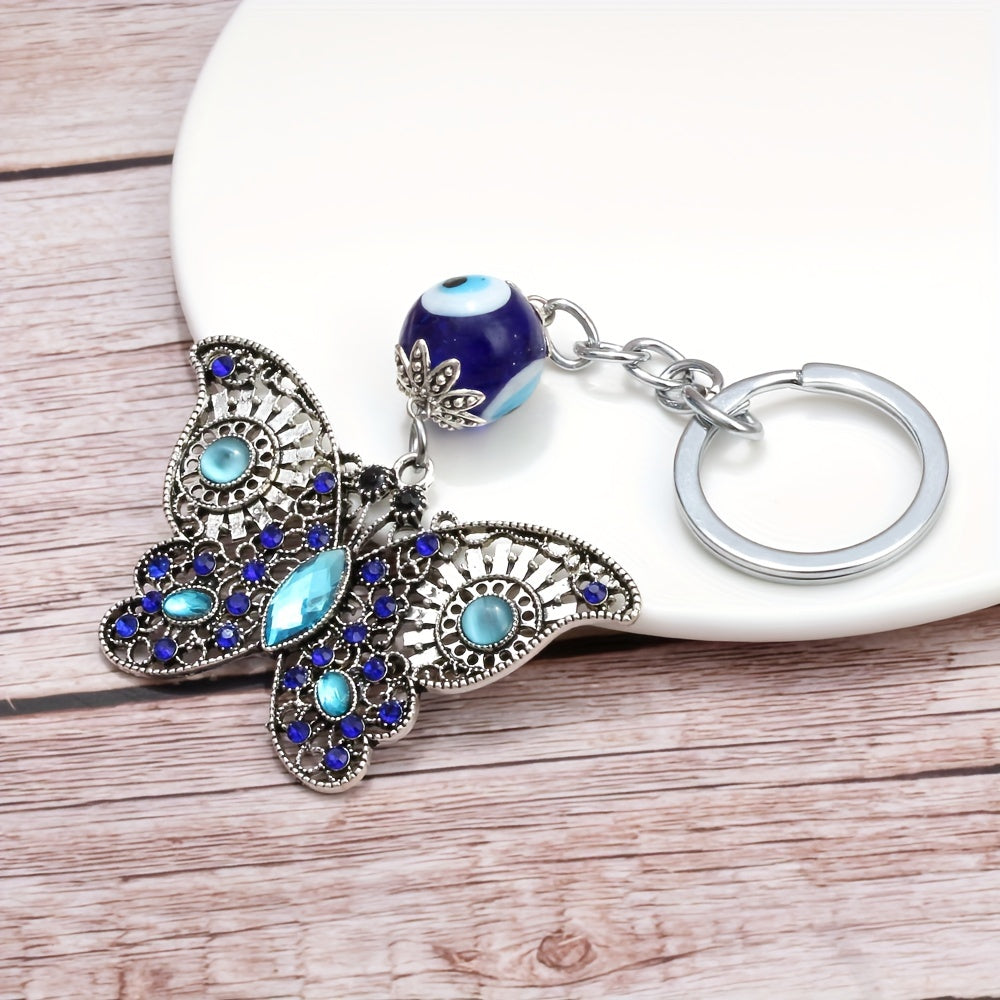 Butterfly Metal Keychain Bag Purse Backpack Pendant