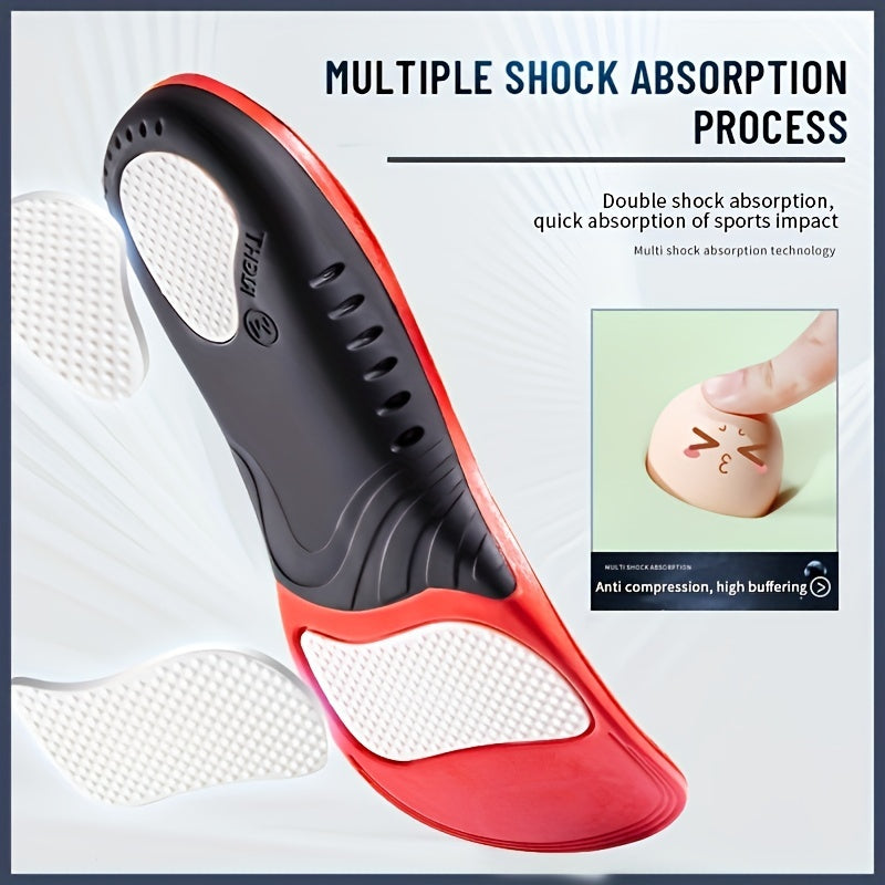 Orthopedic Insoles PU Gel Shock Absorption Health Sole Pad Arch Support