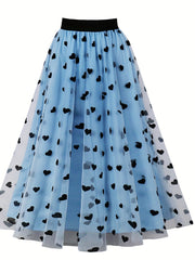 Polka Dot High Waist Skirts Solid Versatile Skirts