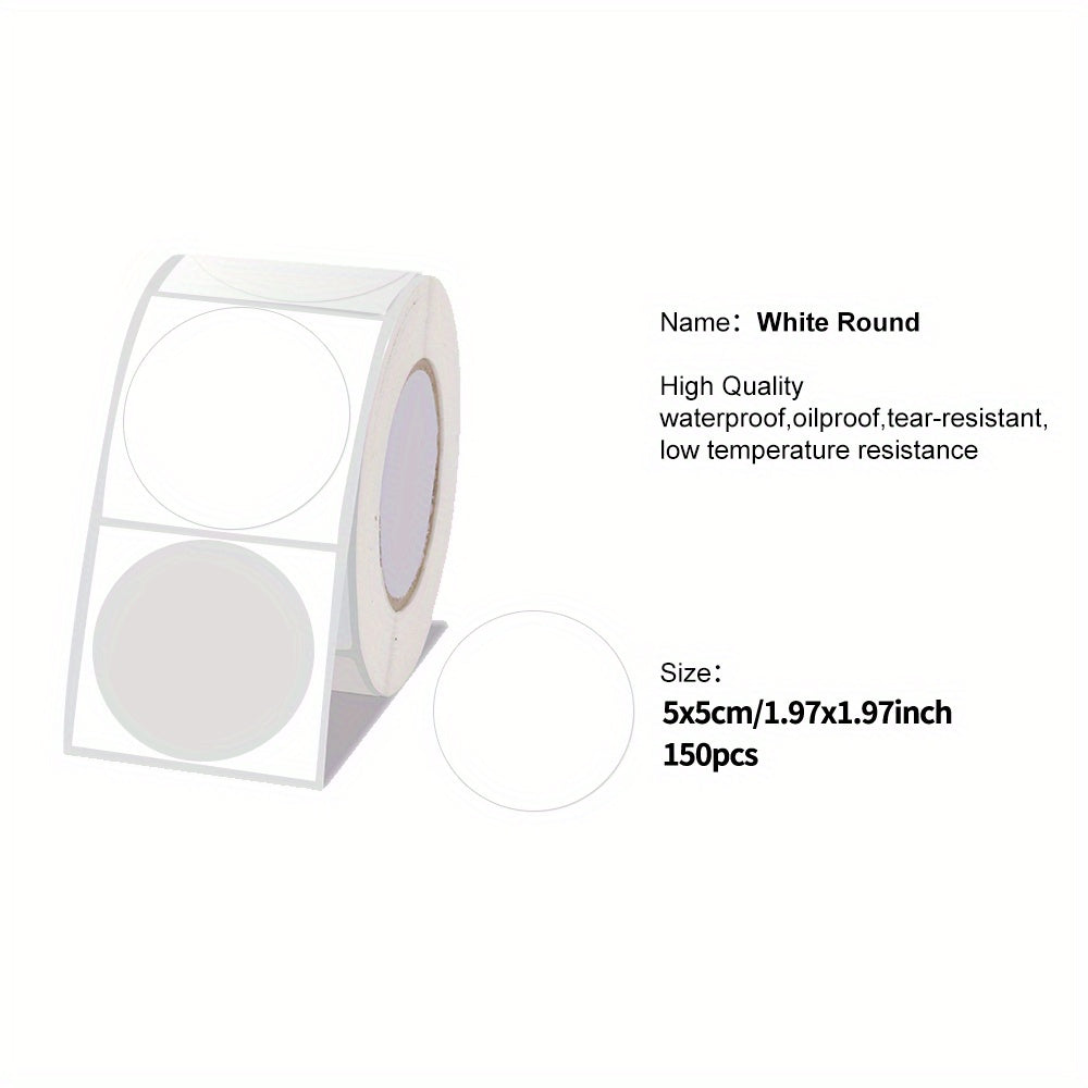 Circular Christmas Gift Label Printing Paper Sticker for P50 D100