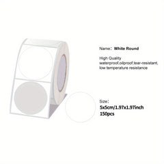 Circular Christmas Gift Label Printing Paper Sticker for P50 D100