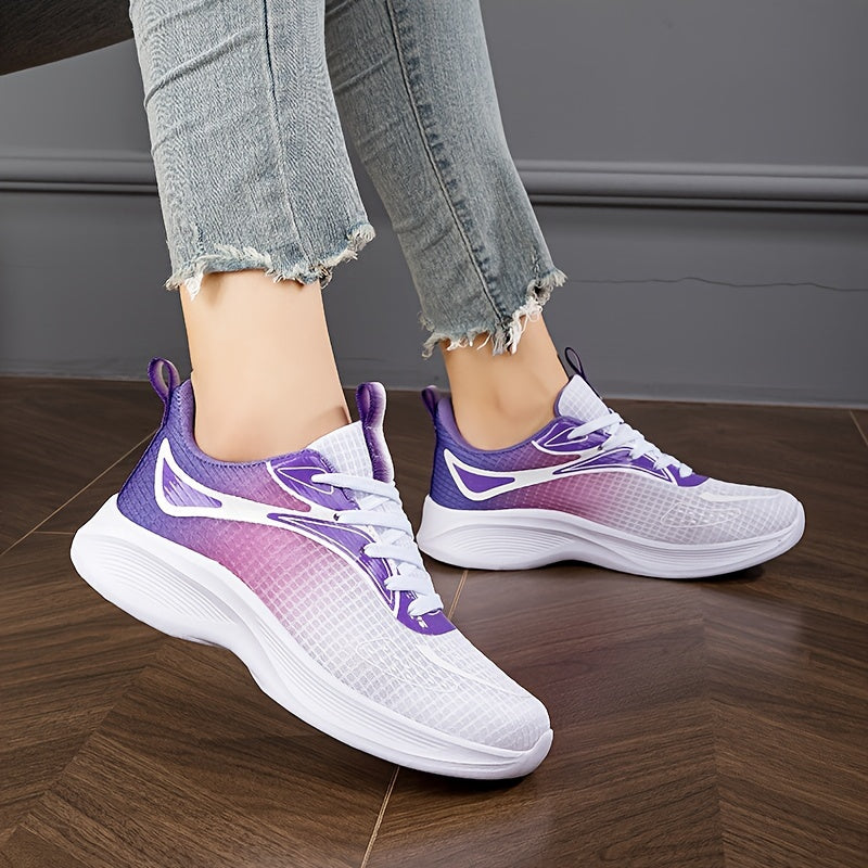 Women's Gradient Running Shoes Soft & Comfortable Breathable Sneakers
