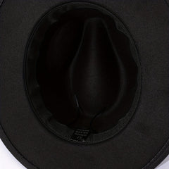 British Style Woolen Jazz Hat Big Brim Top Hat