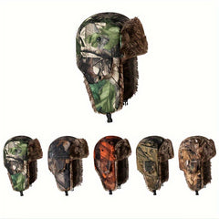 Winter Camouflage Trooper Cap Windproof Coldproof Cycling Hat