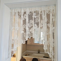1PC Lace Butterfly Floret Curtain Window Decor Curtains Tulle Living Room