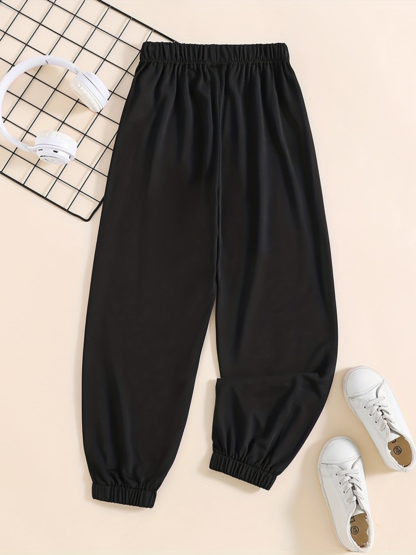 Graffiti Letter Print Boys Sweatpants Quick Drying Jogger Sports Pants