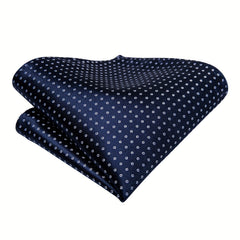 Men's Formal Silk Cravat Hanky Ring Set Ascot Vintage Plain Necktie Scarf