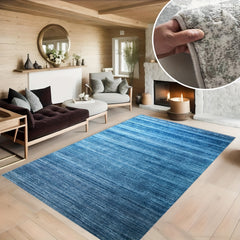 Striped Cashmere Floor Mat for Living Room and Bedroom