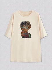 Men's Summer Outdoor Graphic T Shirt Breathable Stretchy