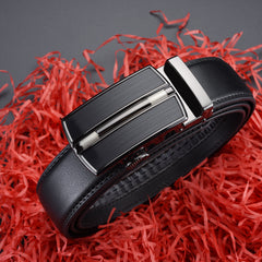 ZDC X08 Men's Leather Belt Automatic Buckle Casual C Step Line 14