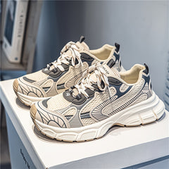 Men's Ugly Chunky Dad Sneakers - Lace up Athletic Shoes