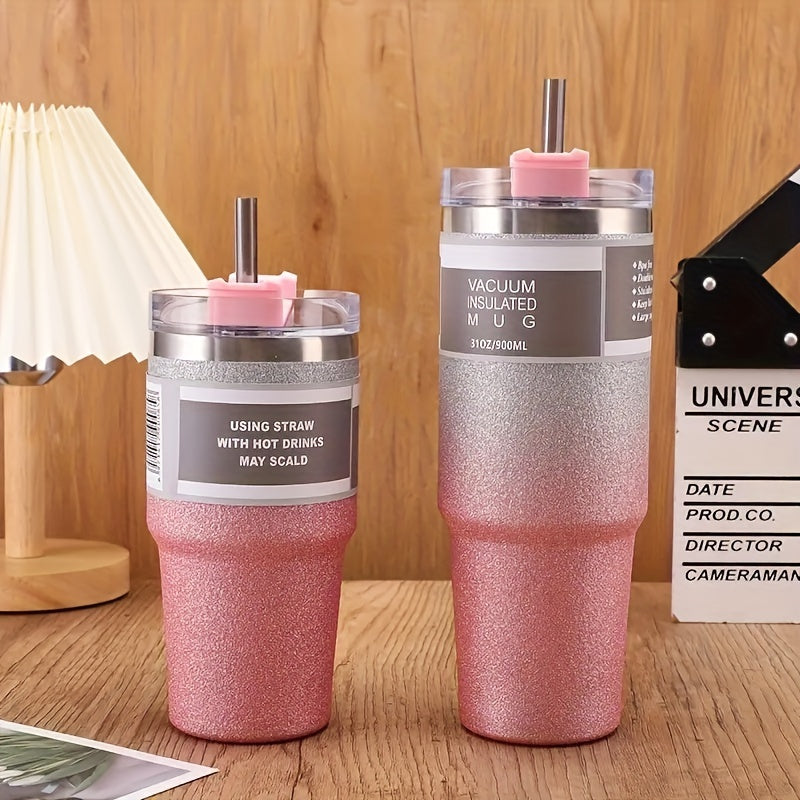 Gradient Stainless Steel Water Bottle 20oz 30oz Double Insulation Water Cup