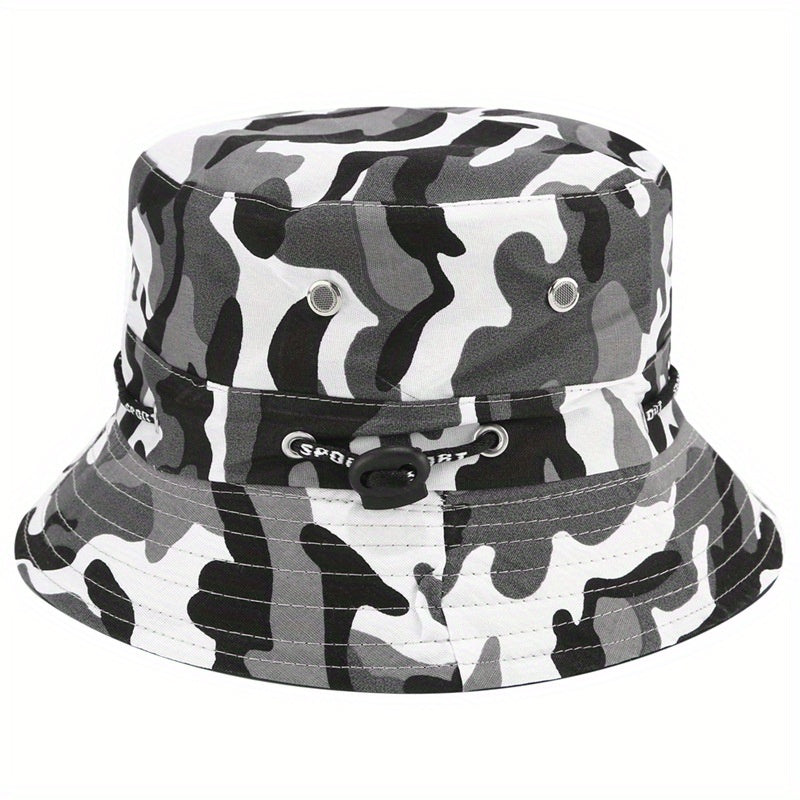 Adult Camo Fishing Hat Outdoor Sunshade Worker Hat