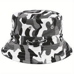 Adult Camo Fishing Hat Outdoor Sunshade Worker Hat