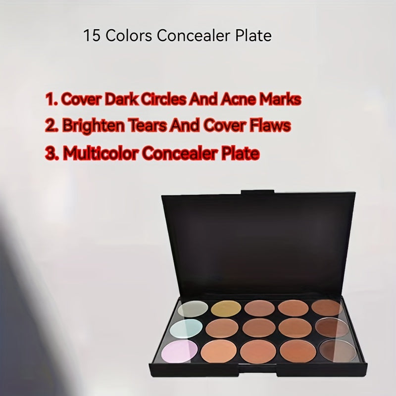 15 Colors Concealer & 7 Makeup Brushes Set