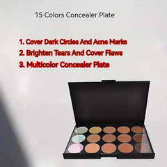 15 Colors Concealer & 7 Makeup Brushes Set
