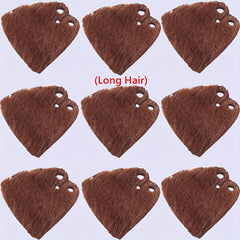 9pcs Mini Building Block Cloak Officer Set Plush Winter Coats