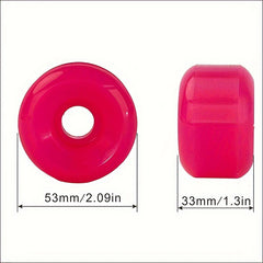 4pcs Universal Skateboard PU Wheels 5.2in Diameter