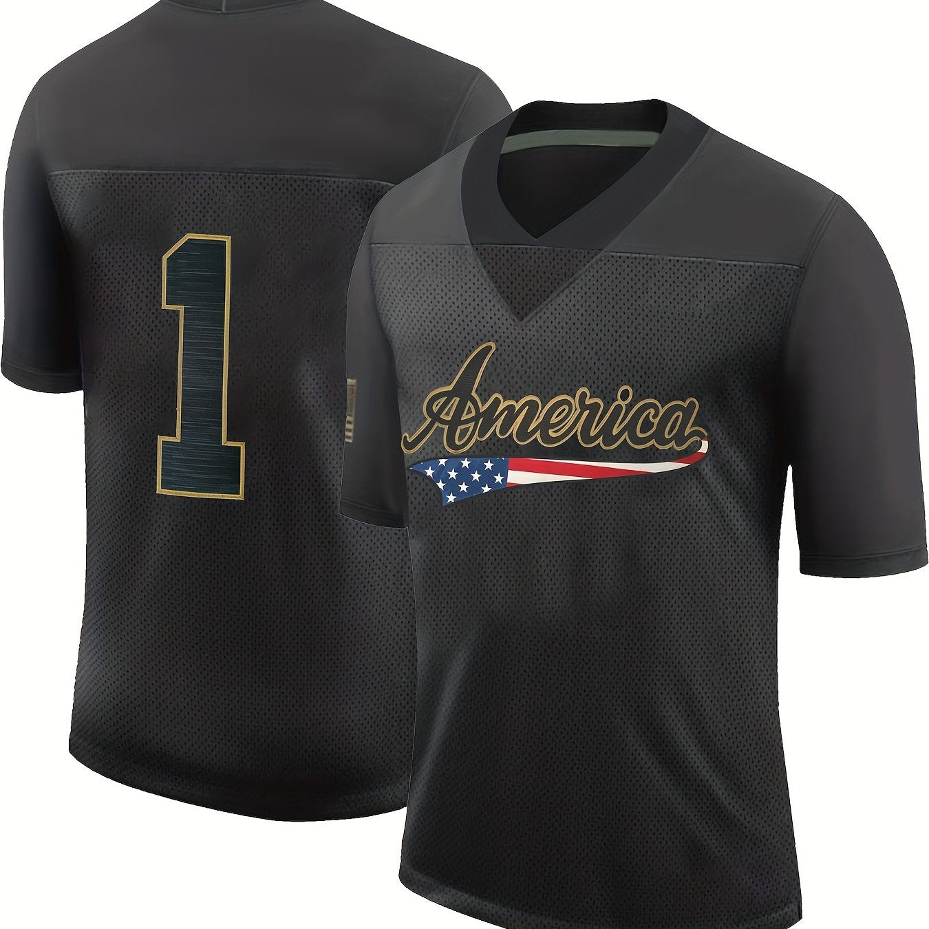 Men's America 1 Breathable Rugby Jersey