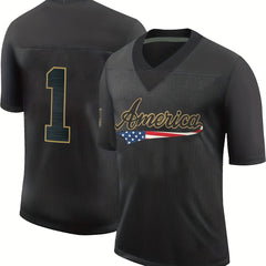 Men's America 1 Breathable Rugby Jersey