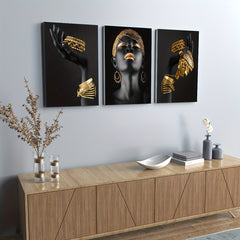 African Woman Wall Painting Art Posters And Prints No Frames