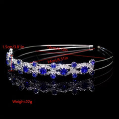 Rhinestone Queen Crown Tiara Headband Wedding Hair Accessory