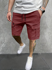 Men's Cargo Shorts Active Elastic Waist Sports Shorts