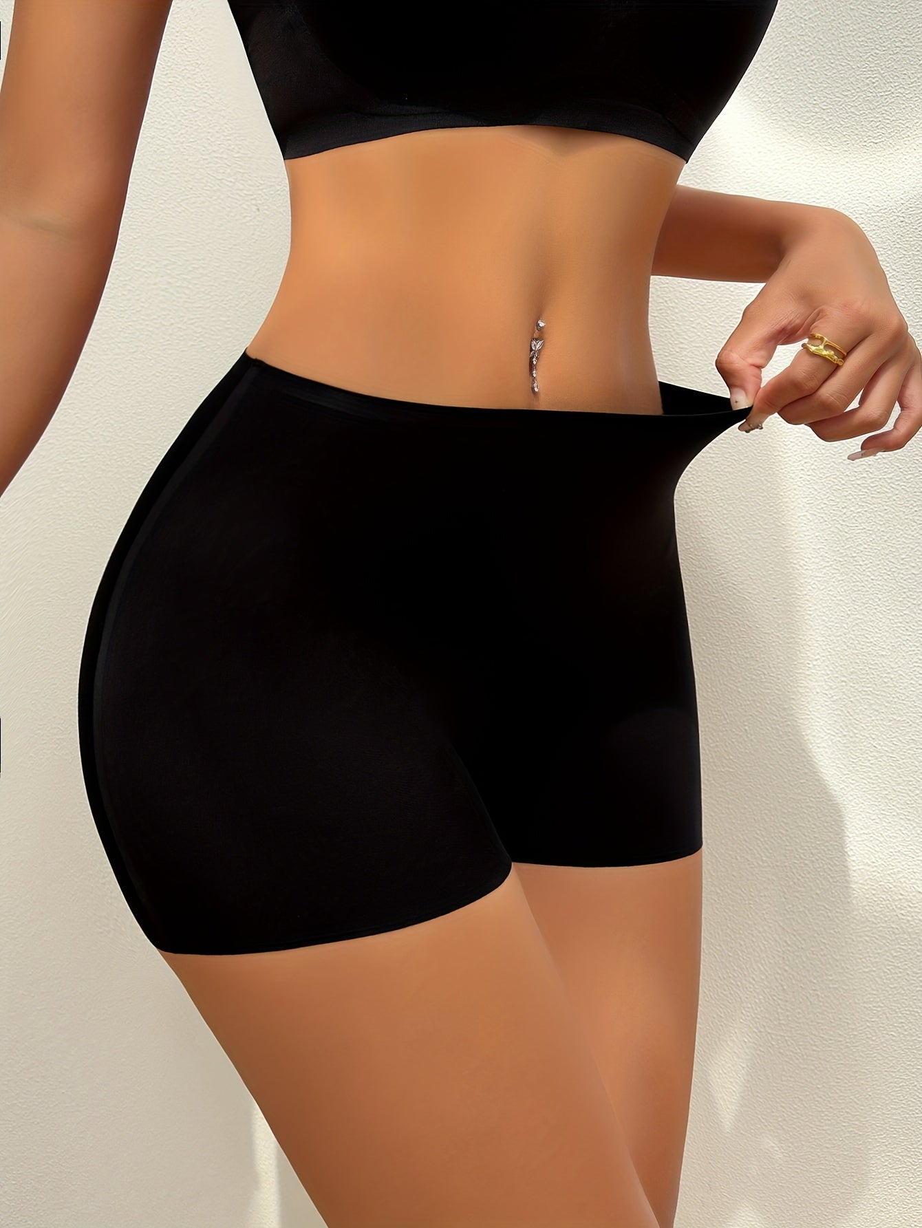 Soft Seamless Solid Boyshort Panties Women's Lingerie Underwear