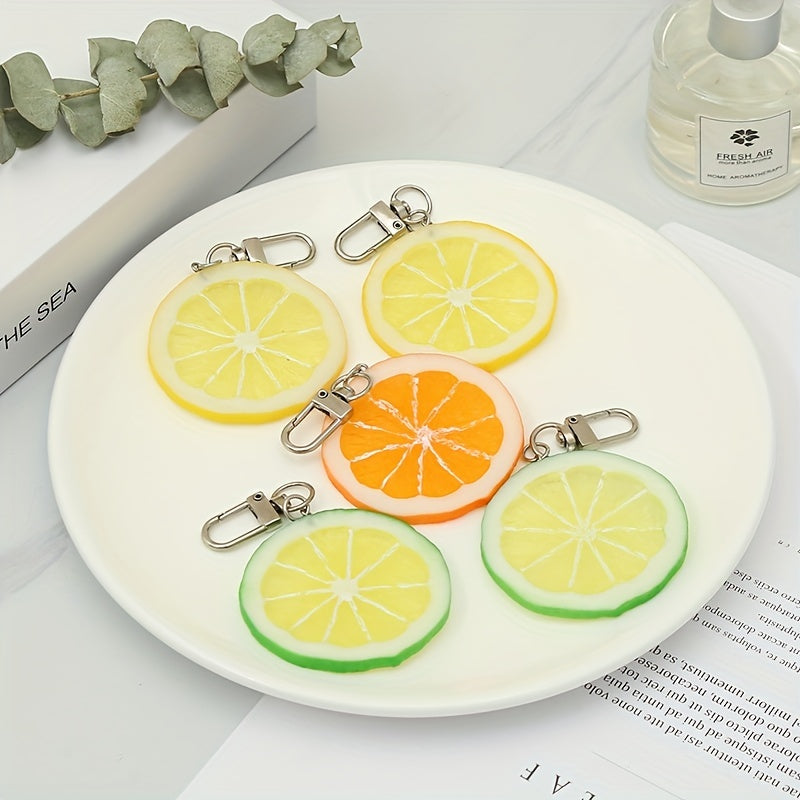 Lemon Slice Key Chain - Fun Birthday Gift